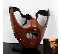 Zwei Il Silenzio degli Innocenti Hannibal Lecter in Resina Maschere Masquerade Halloween Cosplay Danza del Partito Masoccante (Color : A)