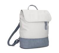 Zwei Jana JR13 - Zaino da donna, 7 litri, look sportivo ed elegante, bicolore, formato DIN A4, in morbida pelle sintetica di alta qualità, imbottitura posteriore, scomparto principale con chiusura