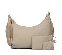 Zwei LOLA LO140 - Borsa a tracolla espandibile con chiusura lampo (16-18 litri), set da 3 pezzi con borsa a tracolla e portachiavi, sabbia, taglia unica