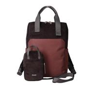 Zwei LOU LUR130 - Zaino unisex per computer portatile con scomparto imbottito per computer portatile e molti scomparti, con custodia per telefono anteriore, capacità 7 litri, Cord-espresso, Taglia