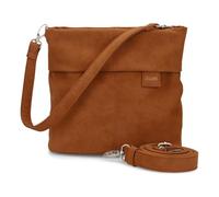 Zwei Mademoiselle.M M8 - Borsa a tracolla da donna, 3 l, in ecopelle, con scomparto segreto e scomparto principale con chiusura lampo, tracolla rimovibile corta e lunga (nabuk cognac)