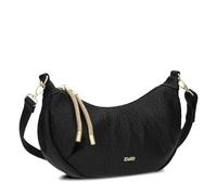 Zwei Moon Bag Lola LO70 elegante borsa a tracolla (4 litri) con tracolla regolabile, 2 scomparti interni in rete, portachiavi estraibile, versatile borsa alla moda da donna, Nero , Mittelgroße