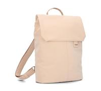Zwei Zaino da donna Mademoiselle.M MR13 da 7 litri, scomparto imbottito per laptop, chiusura magnetica, scomparto principale con cerniera, imbottitura posteriore, classico ed elegante, sabbia, Taglia