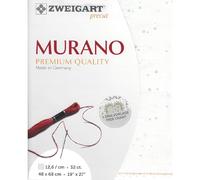 Zweigart Contatore MURANO Precut 32 ct 3984 colore 1299 Splash bianco-blu, tessuto per ricamo 48 x 68 cm