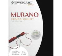 Zweigart Contatore MURANO Precut 32 ct. 3984 colore 720 nero, tessuto per ricamo 48 x 68 cm