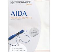 Zweigart Ramo Art PRECUT Aida Extra fine col.1 Tessuto Taglio, 48 x 68 cm