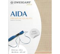 Zweigart Ramo Art PRECUT Aida Extra fine col.306 Tessuto Taglio, 48 x 68 cm