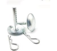 Zwelocy 2205071 e 2208864, 2 pezzi, spazzaneve in acciaio temprato, base antiscivolo, a sgancio rapido, regolabile, pin lock, piedini di ricambio compatibili con Polaris 2014-2020