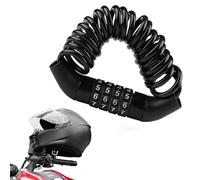Zwenjuan Lucchetto Bici Combinazione,Lucchetto per Casco da Bicletta Piccolo a Combinazione 4 Cifre,Casco Moto Lucchetto Lega di Alluminio,per Moto,Scooter,Passeggini