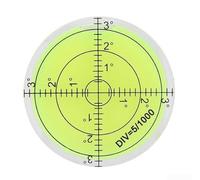 ZWEquipint Bolla rotonda grande da 60 mm, circolare per calibro bulls, per caravan, treppiede per fotocamera e calibrazione della bilancia elettronica, ABS e acrilico