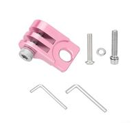 ZWEquipint Brompton - Supporto pieghevole per faro della bicicletta, in lega di alluminio, con viti in acciaio inox e chiave esagonale inclusa, colore: rosa