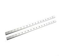 ZWEquipint Confezione da 2 guide a T in lega di alluminio, 100-450 mm, barra a T, per lavori di lavorazione del legno, banco da lavoro, trapano, progetti fai da te (450 mm)