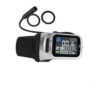 ZWEquipint Display LCD XH-18 per motore TSDZ2, componente per bici elettrica 36 V/48 V per motore centrale Tongsheng, schermo in ABS nero da 4,6 x 1,8 pollici con connettore a 6 pin