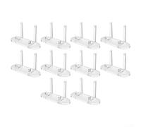 ZWEquipint Espositori per carte collezionabili in acrilico, confezione da 10 pezzi, trasparenti, per mini cavalletti per carte da gioco e sport classificate PSA/SGC/BGS, 9,9 x 3,3 x 6,3 cm