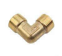 ZWEquipint Gomito in ottone, gomito del compressore d'aria, raccordi per tubi in ottone filettatura maschio compatibile con compressori d'aria, connettore filettato