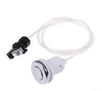 ZWEquipint Interruttore pneumatico a pulsante per vasche da bagno, manopola a pressione dell'aria da 250 V con perno da 6,3 mm, ABS e acciaio inossidabile, nero (32 mm)