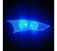 ZWEquipint Luci a LED ricaricabili per raggi della bicicletta, con sensore intelligente, per mountain bike, guida notturna, ricarica USB, durata 20 ore, decorazione in plastica leggera (blu)