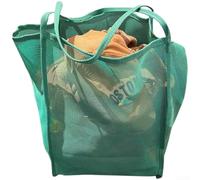 ZWEquipint Mesh Beach Bag 30cm Rosa Quick Dry Tote | Maglia ad asciugatura rapida, dimensioni 30x24x25cm, colore rosa, sabbia per prova, maniglia leggera per il trasporto
