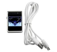 ZWEquipint Microfono LCD audio stereo per analizzatore SPECTRUM, schermo a colori da 1,3 pollici, display VU con regolazione del guadagno, misuratore di livello sonoro alimentato tramite USB, per auto