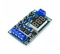 ZWEquipint Modulo relè temporizzato digitale Dual MOS, DC 5 V-36 V 15 A 400 W, interruttore timer con display a LED per controllo della pompa del motore
