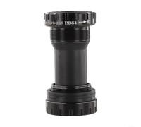 ZWEquipint Movimento centrale per bici in lega di alluminio, 1,37 x 24 denti, per guscio da 68-73 mm, ricambio BB51 per bici da strada e mountain bike (nero)