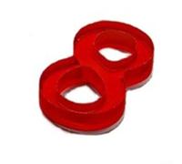 ZWEquipint Numeri civici 3D in acrilico, autoadesivi, impermeabili, colore rosso, 5 cm (8)