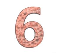 ZWEquipint Numeri civici autoadesivi in metallo, 5 cm, resistenti alle intemperie, per porte e cassette postali (6)