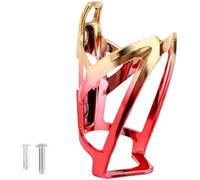 ZWEquipint Portaborraccia leggero in policarbonato con design a colori sfumati, base a forma di V per una presa sicura, adatta per mountain bike e passeggini, rosso, rosa, blu (rosso)