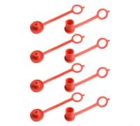ZWEquipint Set di 4 coperture antipolvere idrauliche a connessione rapida, per filettatura M22 x 1,5, guarnizione protettiva in gomma, per sistemi idraulici, macchine agricole, macchine edili