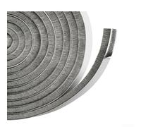 ZWEquipint Striscia di guarnizione autoadesiva per porte e finestre, 5 m, 9 mm, resistente alle intemperie, in fibra di poliestere, per ridurre il rumore del vento, la polvere, taglio personalizzabile