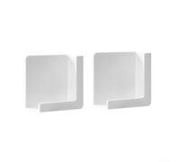 ZWEquipint Supporto magnetico per telefono per frigorifero, supporto per tablet con forte aspirazione con regolazione multi-angolo, supporto in ABS per cucina e soggiorno, bianco, confezione da 2