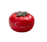 ZWEquipint Timer meccanico ad alta voce per cucina e studio degli studenti per sessioni a carica libera a batteria 7 x 7 x 5 cm (rosso)