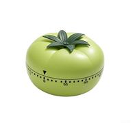 ZWEquipint Timer meccanico ad alta voce per cucina e studio degli studenti per sessioni a carica libera a batteria 7 x 7 x 5 cm (verde)