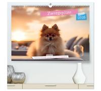 Zwergspitze - kleine Hunde, große Persönlichkeiten (hochwertiger Premium Wandkalender 2026 DIN A2 quer), Kunstdruck in Hochglanz: Charmante Miniaturhunde in wundervollen Szenen