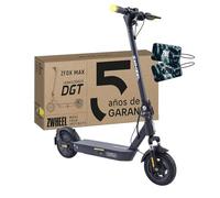 ZWHEEL ZFox Max | Monopattino Elettrico Adulto Omologato (400W) - Autonomia 50km - Lampeggianti, Chiave NFC & Rigenerazione di Batteria in Frenata - Ruote 10" ad Aria - Freni Elettrici e a Disco