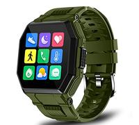 ZWHJL 2021 Luxury Military Sport Smart Watch Orologio Da Uomo A Schermo Intero Touch Pressione Sanguigna Con Frequenza Cardiaca Bluetooth Call Smartwatch(Color:blu)