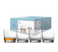 Zwiesel Glas Bicchiere da whisky grande Echo (set da 4 pezzi) moderno per whisky, lavabile in lavastoviglie, made in Germany (Art. n. 123377)
