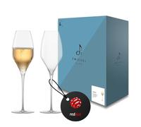 Zwiesel Glas Bicchieri da champagne Alloro (set da 2) in vetro soffiato a mano con punto di mousse, estetici bicchieri di cristallo Tritan® per vino frizzante (art. n. 122175)