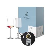 Zwiesel Glas Bicchieri da vino leggeri e freschi Vivid Senses (set da 2 pezzi) in filigrana Allround, lavabili in lavastoviglie, made in Germany (art. n. 122426)