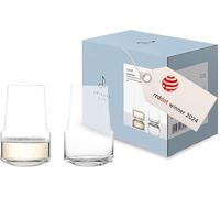Zwiesel Glas Level 123914 - Set di 2 bicchieri da vino funzionali per spumante con punto di mousse, lavabili in lavastoviglie, made in Germany
