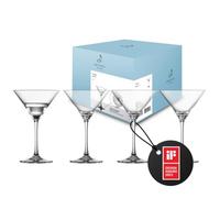Zwiesel Glas Martiniglas Echo (set da 4 pezzi) moderni bicchieri Martini con particolare motivo a fondo, lavabili in lavastoviglie, made in Germany (art. n. 123383)