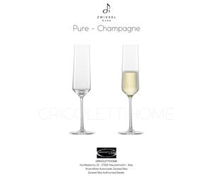 Zwiesel Glas PURE - Set 2 Calici Flute Champagne h cm 25,2 - Rivenditore