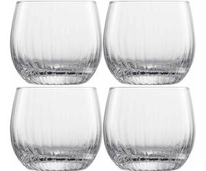 Zwiesel Glas Schott 122325 - Bicchiere da whisky Fortune in vetro di alta qualità, 4 pezzi, altezza: 8,5 cm, diametro: 9,5 cm, capacità: 400 ml