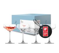 Zwiesel Glas Set di 4 ciotole da cocktail Echo, moderni bicchieri da cocktail con base speciale, lavabili in lavastoviglie, Made in Germany (Art. n. 123384)