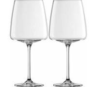 Zwiesel Glas Vivid Senses - Bicchiere da vino vellutato e lussureggiante (set da 2 pezzi) in filigrana, lavabile in lavastoviglie, prodotto in Germania (art. n. 122428)