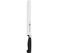 Zwilling 31081261 Coltello da prosciutto a quattro stelle con foro speciale in acciaio inossidabile, speciale fusione, in plastica, 25 cm, nero