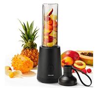 Zwilling 36420-010-0 Frullatore, Smoothie Maker, Bottiglia con Tappo, 600 ml, 300 Watt, Acciaio Inox/Plastica, Nero