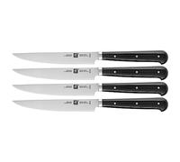 Zwilling 39029 - 000 - 0 Set di 4 coltelli da Bistecca Acciaio Inossidabile Nero 12 cm