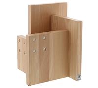 ZWILLING - Blocco magnetico quadrato italiano per coltelli In legno di faggio naturale.