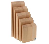 Zwilling Blocco per coltelli magnetico verticale italiano, legno di faggio naturale.
